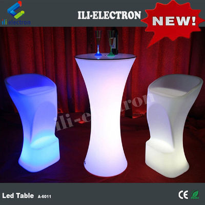 Câu lạc bộ đêm sự kiện high boy tỏa sáng led cocktail bàn ánh sáng di động cao trên cùng RGB cocktail bàn