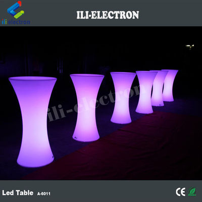 Câu lạc bộ đêm sự kiện high boy tỏa sáng led cocktail bàn ánh sáng di động cao trên cùng RGB cocktail bàn