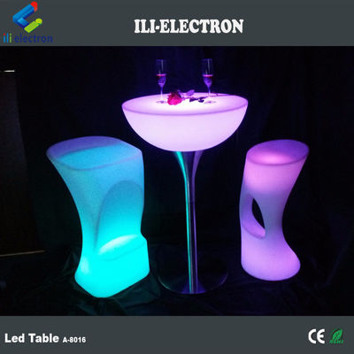 Bàn cocktail thương mại đèn LED ánh sáng, bàn bar chiếu sáng không dây cho bữa tiệc