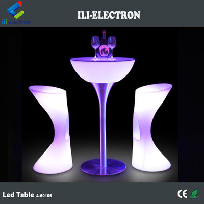 Bàn cocktail thương mại đèn LED ánh sáng, bàn bar chiếu sáng không dây cho bữa tiệc