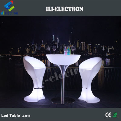 Bàn cocktail thương mại đèn LED ánh sáng, bàn bar chiếu sáng không dây cho bữa tiệc