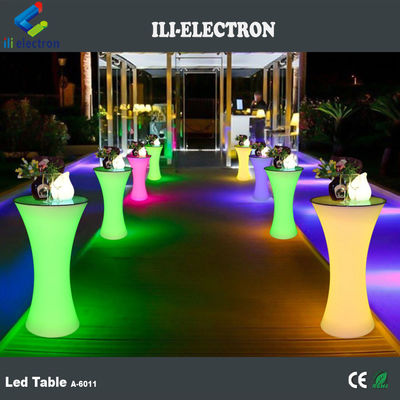 Đèn sáng Mobile Cocktail Bar Table Led Portable Cocktail Table