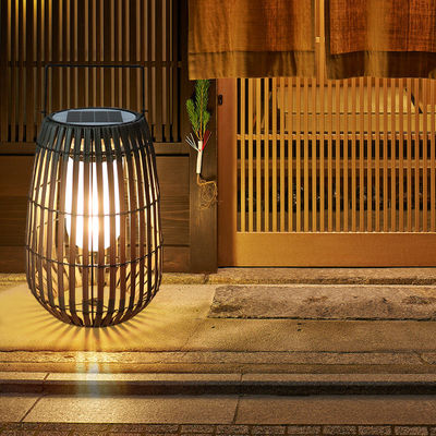 Đèn mặt trời sân vườn Rattan di động IP65 chống nước cho ngoài trời