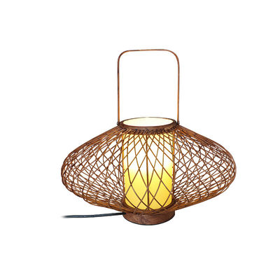 3500K Đèn bàn rattan màu trắng ấm cho điều khiển công tắc phòng ngủ