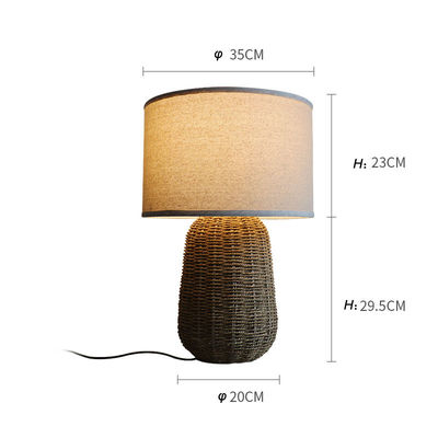 Đèn bàn Rattan bền vững, Đèn giường Rattan bền vững