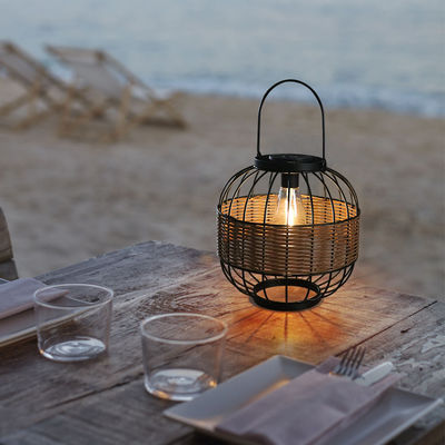 Ánh đèn ngoài trời Rattan chống nước cho sân vườn ban công