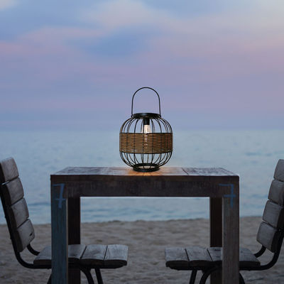 Ánh đèn ngoài trời Rattan chống nước cho sân vườn ban công