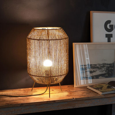Chiếc đèn bàn rattan cổ điển, Đèn bàn Wabi Sabi thủ công cho gia đình