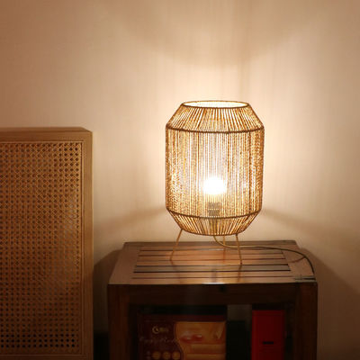 Chiếc đèn bàn rattan cổ điển, Đèn bàn Wabi Sabi thủ công cho gia đình