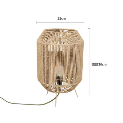 Chiếc đèn bàn rattan cổ điển, Đèn bàn Wabi Sabi thủ công cho gia đình