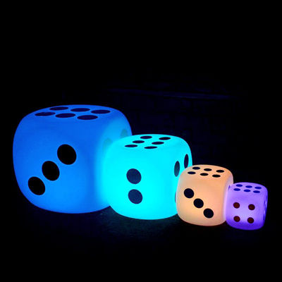 Ánh sáng ngoài trời LED hình khối ánh sáng Dice phong cách 15cm 20cm 30cm IP65 chống nước cho các sự kiện ngoài trời