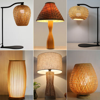 Đèn bàn cạnh giường Bambu tùy chỉnh 2700K Đèn trắng ấm mềm cho trang trí nhà