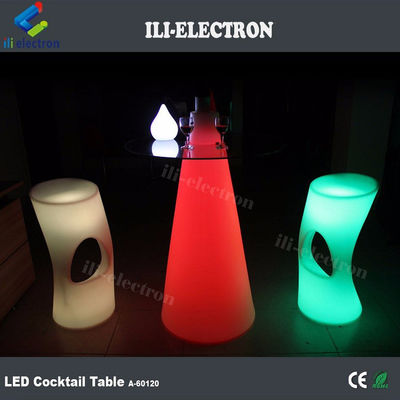 Màu sắc đèn LED chiếu sáng bàn cocktail sạc lại cho bữa tiệc