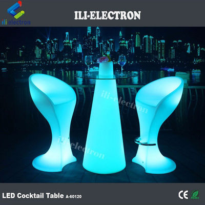 Màu sắc đèn LED chiếu sáng bàn cocktail sạc lại cho bữa tiệc