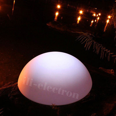 Nhựa LED thay đổi màu sắc Đèn bóng chống nước Hình hình bán cầu Cho trang trí vườn