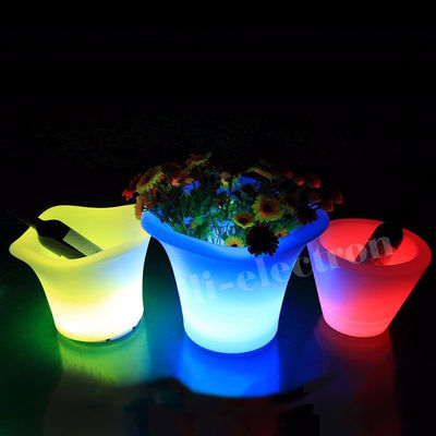Đậu đá PE nhựa LED 16 màu thay đổi với pin lithium sạc lại