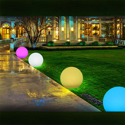 16 Thay đổi màu sắc Valentine's Day Glow Garden Decorative Ball Vật liệu PE IP65 chống nước