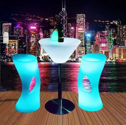 Máy điều khiển từ xa Adapter thủ công PE Bảng cocktail LED được chiếu sáng bằng nhựa cho câu lạc bộ đêm