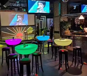 Đèn bàn cocktail Led Đèn bàn cocktail được chiếu sáng