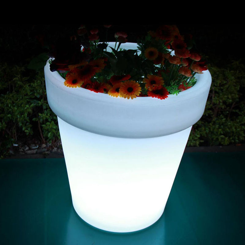 Máy trồng đèn LED sạc lại, Máy trồng ánh sáng ngoài trời tròn đổi màu
