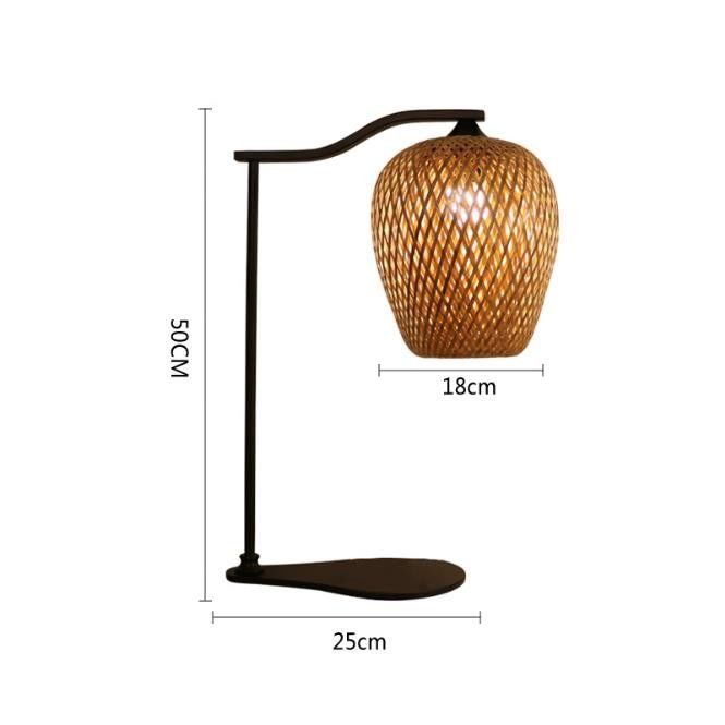 Vũ khí đèn bàn rattan, đèn bàn treo cho trang trí nội thất