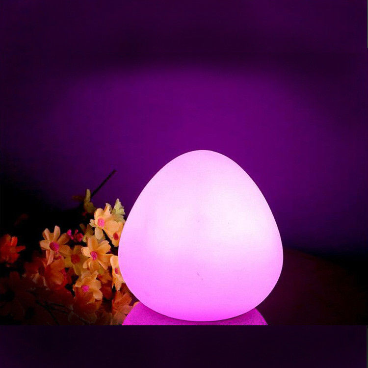 Ánh sáng đêm màu sắc hình trứng đèn LED không dây với điều khiển từ xa