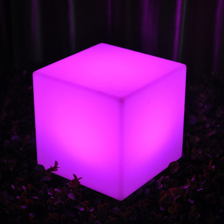 Muti-Color LED chiếu sáng Cube Stools 40 Cm điều khiển từ xa sạc