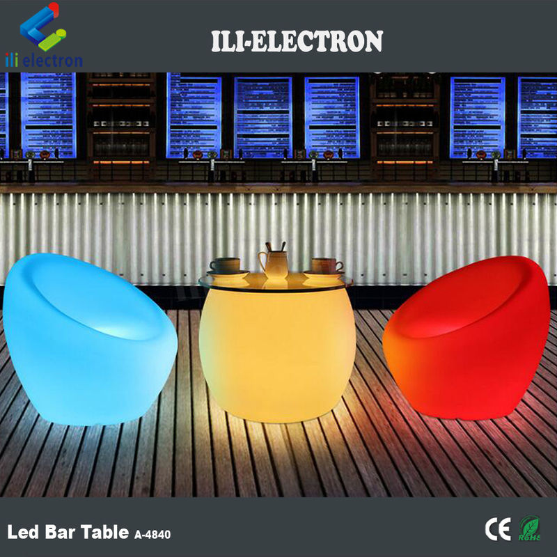 Ánh sáng chiếu sáng ghế bar vật liệu nhựa sáng tạo 16 màu sắc thay đổi