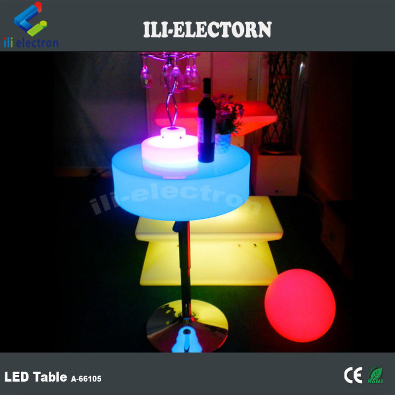 Led Bar Furniture Led Cocktail Table hình chữ nhật chống nước