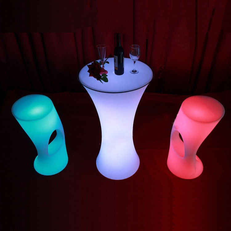 IP 65 PE nhựa Garden RGB dẫn ánh sáng cocktail bar bàn cho bữa tiệc và sự kiện