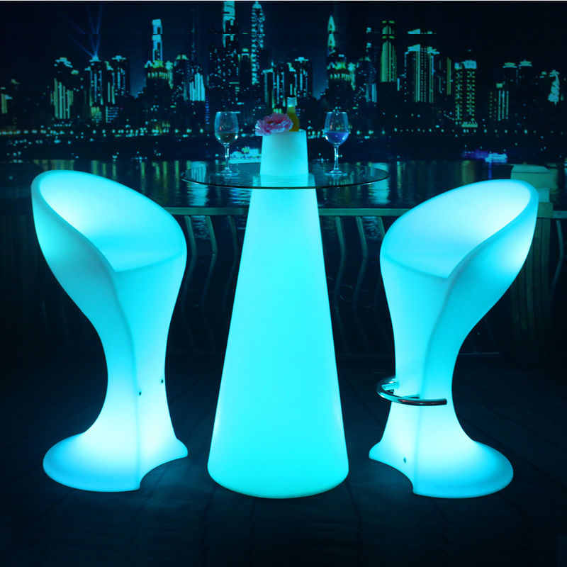 RGB thay đổi màu sắc LED Bar Table, Modern Glowing cocktail table