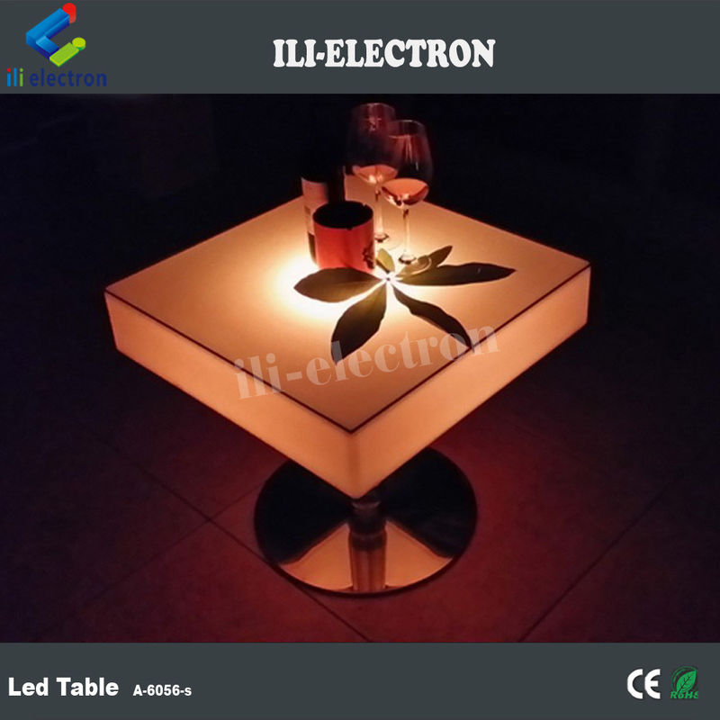Bàn vườn Led Câu lạc bộ đêm Màu đồ nội thất Bàn cocktail đồ nội thất LED
