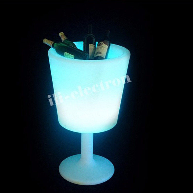 Không dây nhựa LED đá xô Cup hình dạng 16 màu sắc thay đổi cho rượu sâm panh